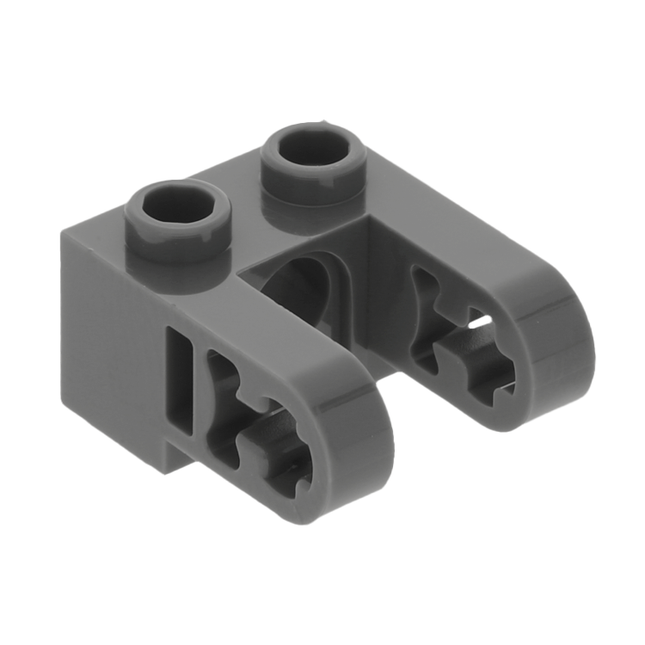 LEGO Technic, Brick 1 x 2 with Hole and Dual Liftarm Extensions, Dark Grey [85943]