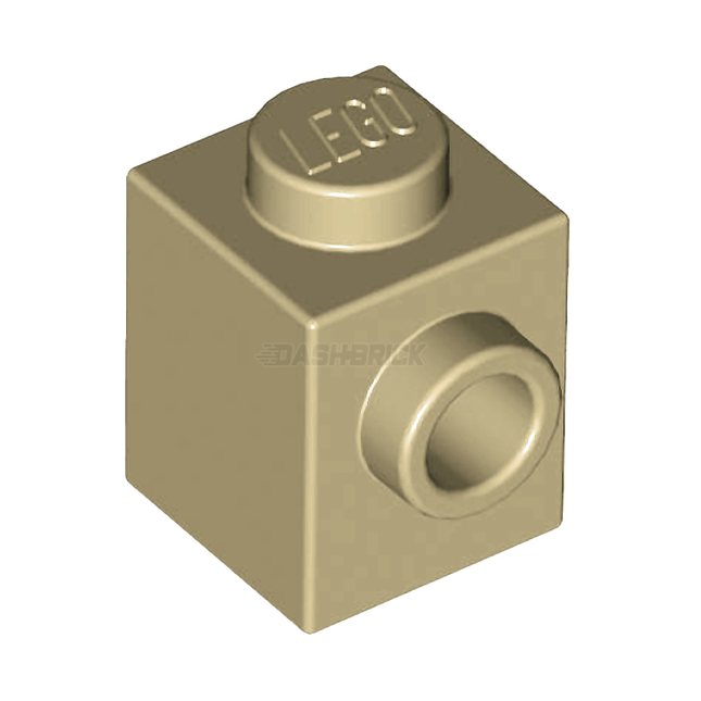 LEGO Brick, Modified 1 x 1, Stud on 1 Side, Tan [87087]