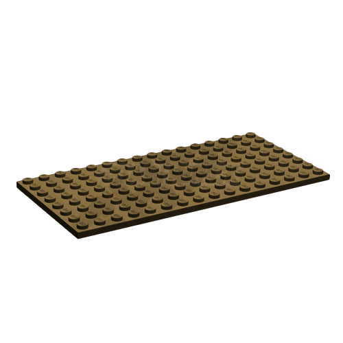 LEGO Plate, 8 x 16, Dark Tan [92438] 4624163