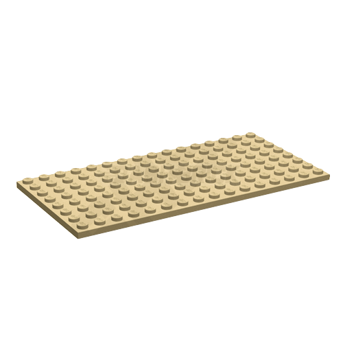 LEGO Plate, 8 x 16, Tan [92438] 4609726