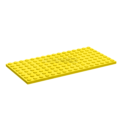 LEGO Plate, 8 x 16, Yellow [92438]