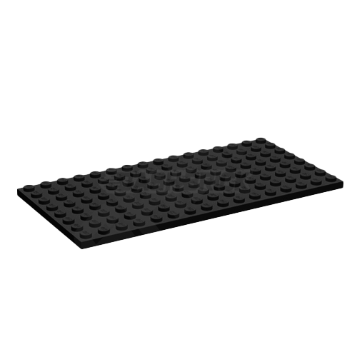 LEGO Plate, 8 x 16, Black [92438] 6094066