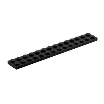 LEGO Plate, 2 x 14, Black [91988]