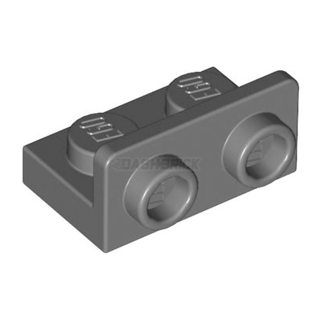 LEGO Bracket 1 x 2 - 1 x 2 Inverted, Angular Plate, Dark Grey [99780] 6000606
