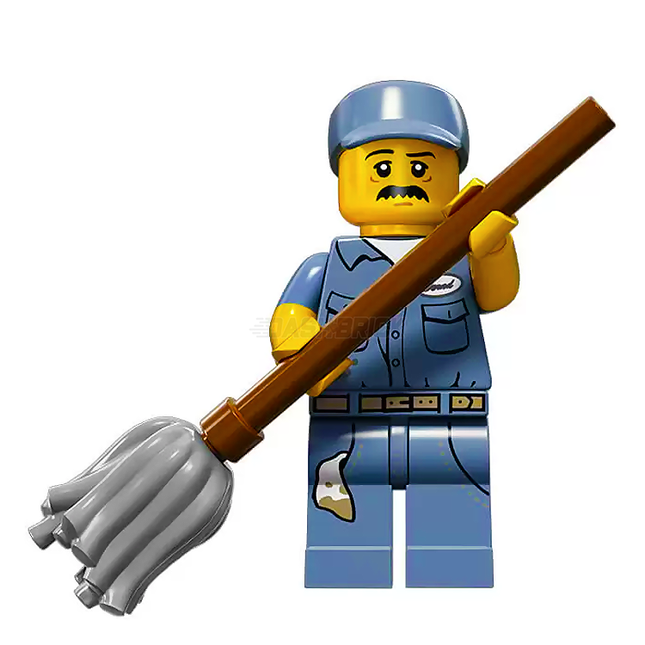 LEGO Collectable Minifigures - Janitor (9 of 16) [Series 15]