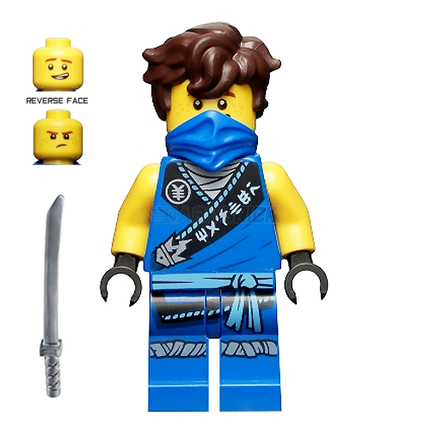 LEGO Minifigure - Jay, Legacy, Rebooted, 'MASTER' Torso (2021) [NINJAGO]