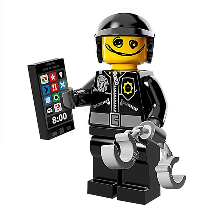 LEGO Collectable Minifigures - Scribble-Face Bad Cop (7 of 16) [The LEGO Movie]
