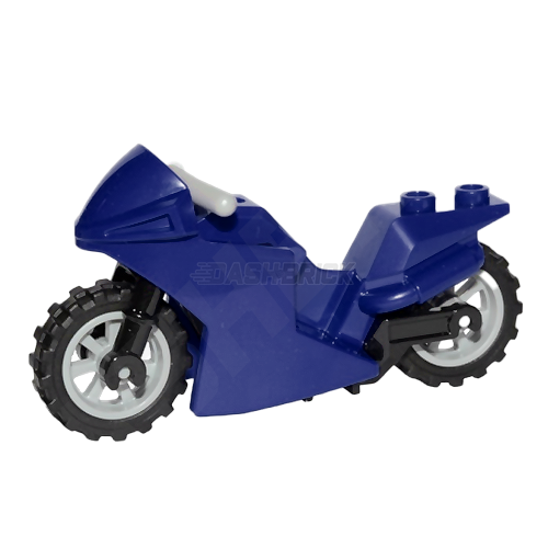 LEGO Minifigure Accessory - Racing Motorcycle Sport Bike, Dark Blue [18895]