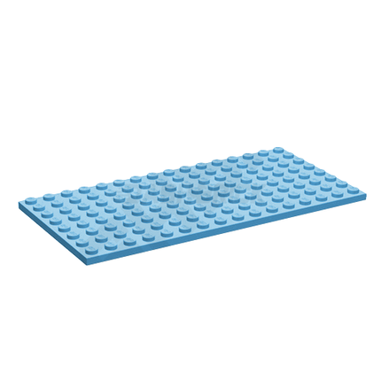 LEGO Plate 8 x 16, Bright Light Blue [92438]
