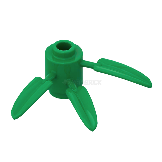 LEGO Plant Brick, Round 1 x 1 with 3 Bamboo Leaves, Green [30176]