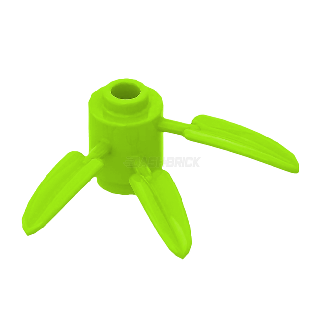 LEGO Plant Brick, Round 1 x 1 with 3 Bamboo Leaves, Lime Green [30176]