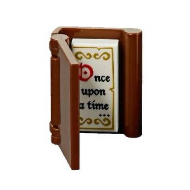 LEGO "Story Book" - Reddish Brown, "Once upon a time..." [MiniMOC]