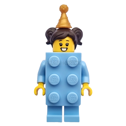 LEGO Minifigure - Birthday Brick Suit Girl, Bright Light Blue (2022) [LIMITED EDITION]