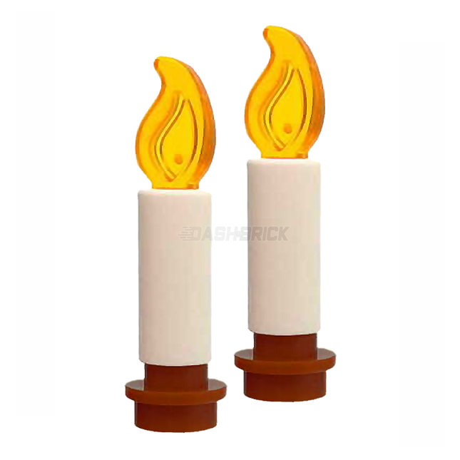 LEGO Minifigure Accessory - Candles, Set of 2 [MiniMOC]