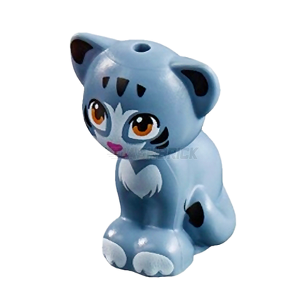 LEGO Minifigure Animal - Cat, Sitting, Sand Blue [11602pb04]