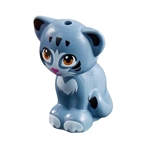 LEGO Minifigure Animal - Cat, Sitting, Sand Blue [11602pb04]