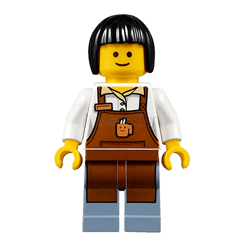LEGO Minifigure - Barista, Coffee Server, Classic Face [CITY]