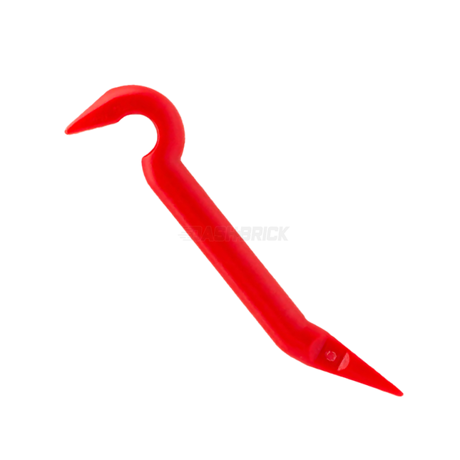 LEGO Minifigure Accessory - Tool, Crowbar, Red [92585]