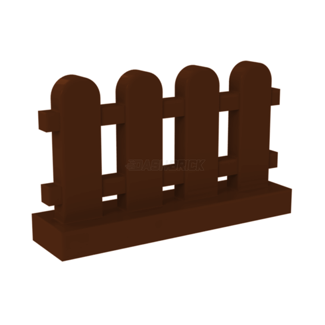LEGO Fence 1 x 4 x 2 Paled/Picket, Reddish Brown [33303]