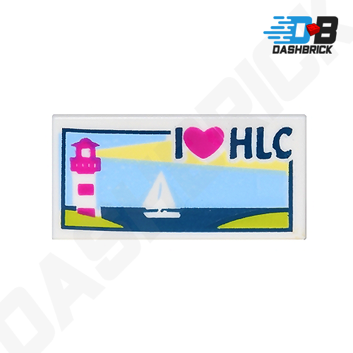 LEGO Minifigure Accessory - Tile, Lighthouse, Sailboat Painting/Picture (1 x 2 Tile) [3069bpb0382]
