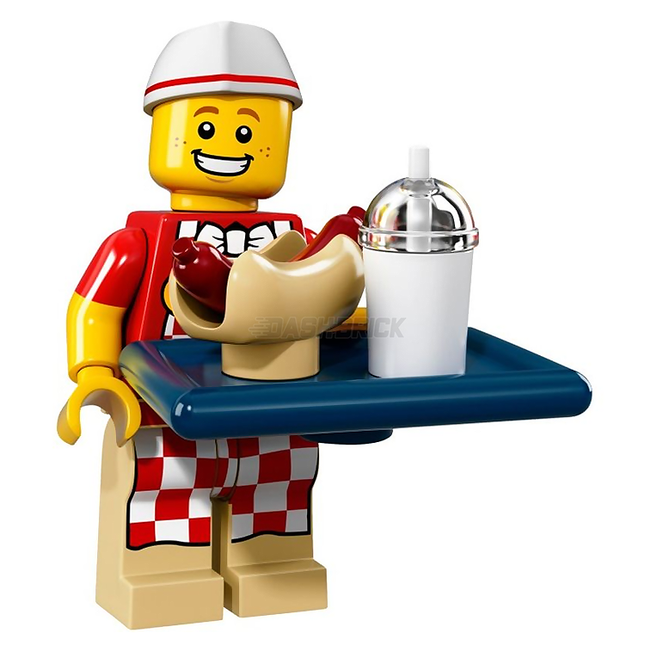 LEGO Collectable Minifigures - Sausage Man/Hot Dog Vendor (6 of 16) [Series 17]