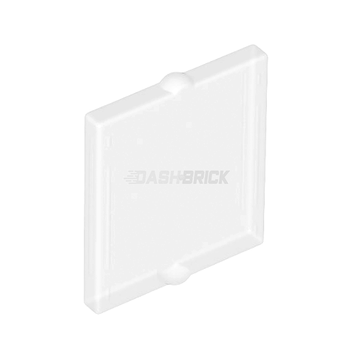 LEGO Window Glass (Insert) 1 x 2 x 2 Flat Front, Trans-Clear [60601]