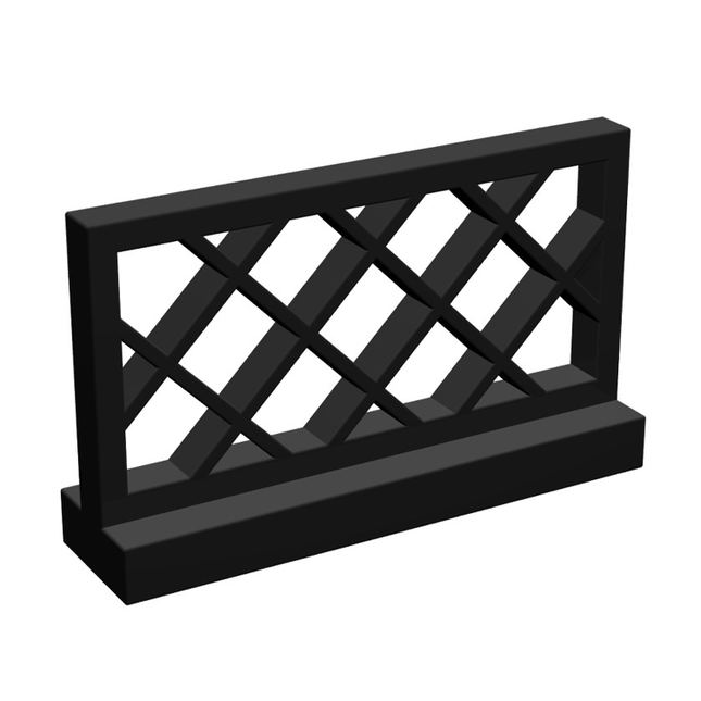 LEGO Fence 1 x 4 x 2 Lattice, Black [3185]
