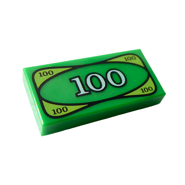 LEGO Minifigure Accessory - Money/Cash 100 Dollar Bill [3069bpx7]