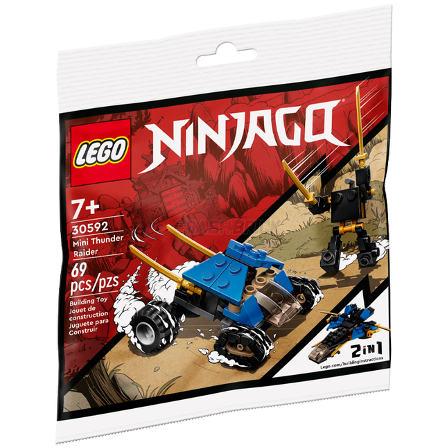 LEGO Ninjago - Mini Thunder Raider, 2 in 1 Polybag (2022) [30592]