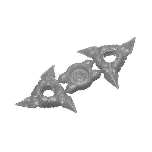 LEGO Minifigure Weapon - Ninjago Throwing Star x2 (Shuriken), Flat Silver [19807]