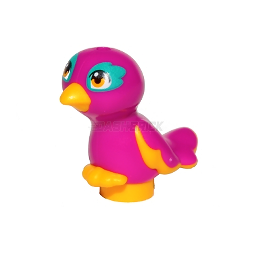 LEGO Minifigure Animal - Bird, Parrot, Yellow and Magenta [35074pb02]