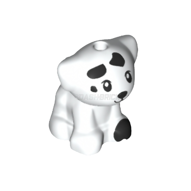 LEGO Minifigure Animal - Dog, Puppy, Standing, White with Black Spots [69901pb02]