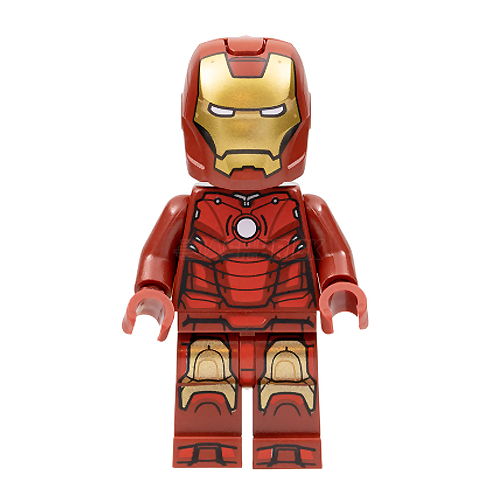 LEGO Minifigure - Iron Man Mark 3 Armor, Helmet, Trans-Blue Head (2022) [MARVEL]