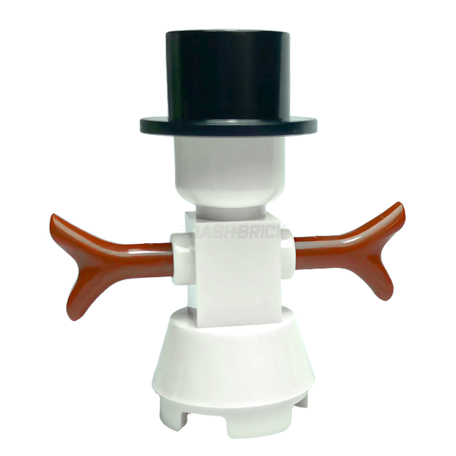 LEGO "Snowman" with Top Hat and Sticks [MiniMOC]