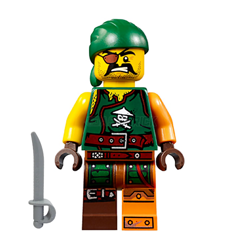 LEGO Minifigure - Sqiffy, Pirate (2016) [NINJAGO]
