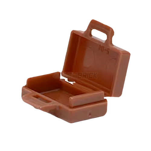 LEGO Minifigure Accessory - Suitcase / Briefcase, Reddish Brown [4449] 6268857