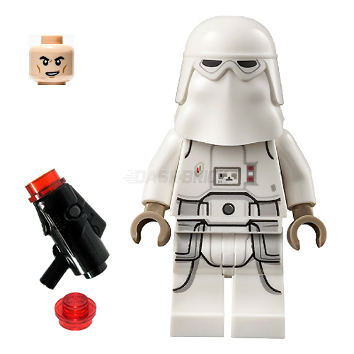LEGO Minifigure - Snowtrooper, Printed Legs, Dark Tan Hands, Cheek Lines, Lopsided Grin (2022) [STAR WARS]
