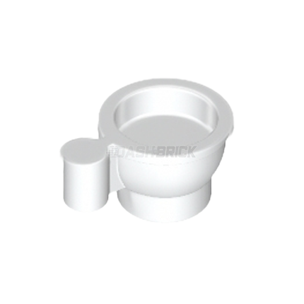 LEGO Minifigure Accessory - Teacup/Coffee Cup, White [38014]