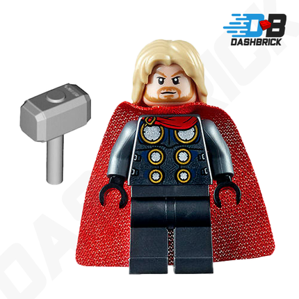 LEGO Minifigure - Thor - Pearl Dark Gray Legs, Spongy Cape (2020) [MARVEL]