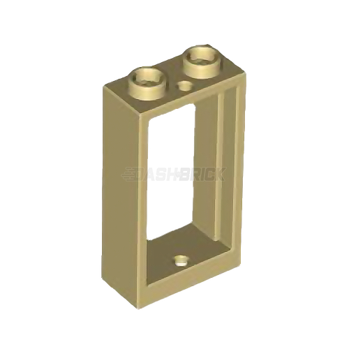 LEGO Window Frame 1 x 2 x 3 Flat Front, Tan [60593]