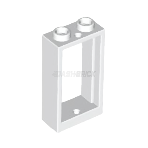 LEGO Window Frame 1 x 2 x 3 Flat Front, White [60593]